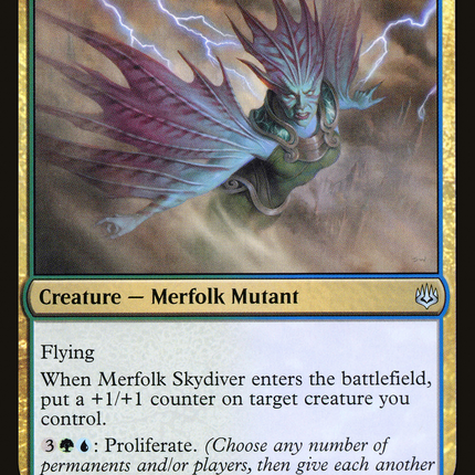 Merfolk Skydiver (WAR-205) - War of the Spark