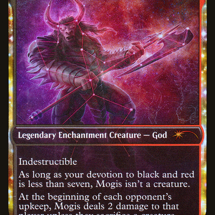 Mogis, God of Slaughter (SLD-078) - Secret Lair Drop: (enchantment, Showcase) Foil