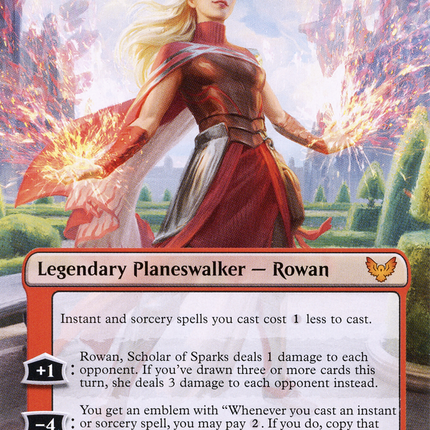 Rowan, Scholar of Sparks // Will, Scholar of Frost (STX-278) - Strixhaven: School of Mages (Borderless)
