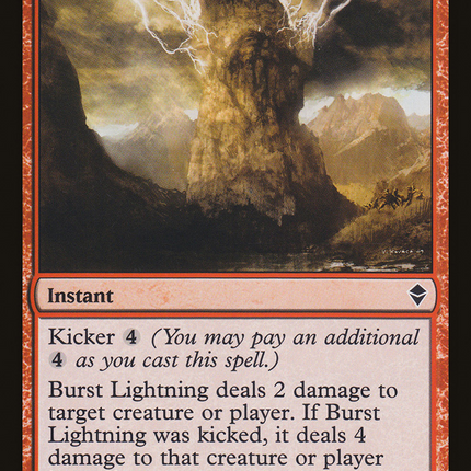 Burst Lightning (ZEN-119) - Zendikar