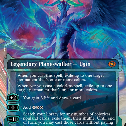 Ugin, Eye of the Storms (TDM-409) - Tarkir: Dragonstorm: (Showcase) (Borderless) Foil