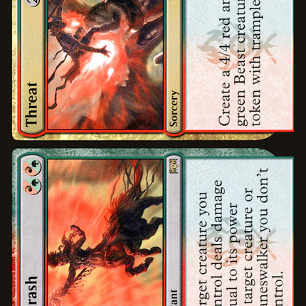 Thrash // Threat (RNA-229) - Ravnica Allegiance Foil