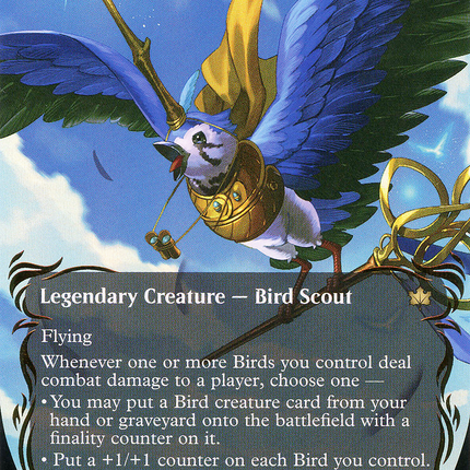 Kastral, the Windcrested (BLB-350) - Bloomburrow: (Showcase) (Borderless) Foil