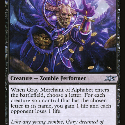 Gray Merchant of Alphabet (UNF-075) - Unfinity Foil