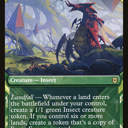 Scute Swarm (ZNR-308) - Zendikar Rising: (Showcase) Foil
