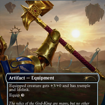 Loxodon Warhammer (SLD-1034) - Secret Lair Drop / Ghal Maraz, the Great Shatterer (Borderless) Foil