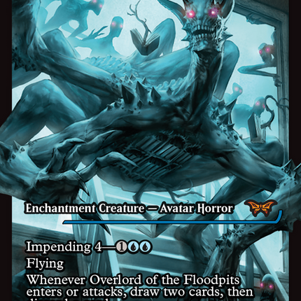 Overlord of the Floodpits (DSK-389) - Duskmourn: House of Horror: (Showcase) Foil