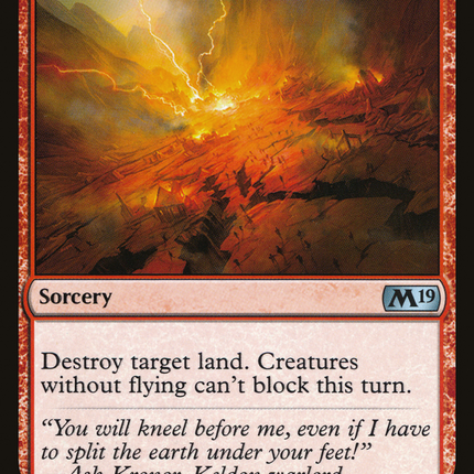 Tectonic Rift (M19-162) - Core Set 2019 Foil