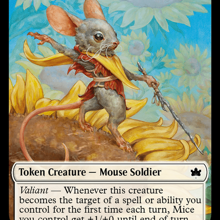Flowerfoot Swordmaster (BLB-001) - Bloomburrow Tokens Foil