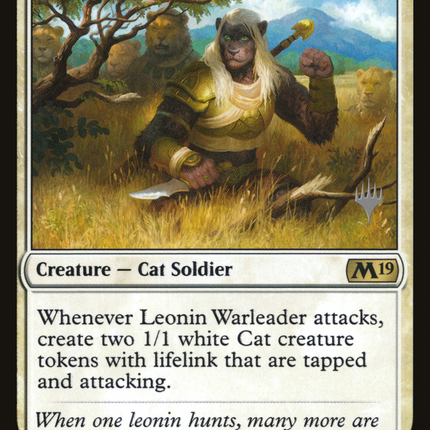 Leonin Warleader (PPM20-023) - Core Set 2019 Promos Foil