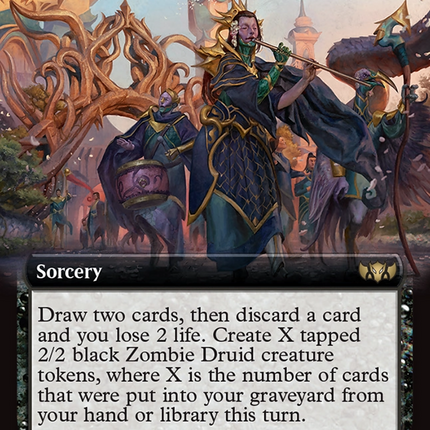 Welcome the Dead (TDC-070) - Commander: Tarkir: Dragonstorm: (Extended Art)