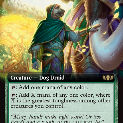 Arbor Adherent (TDC-082) - Commander: Tarkir: Dragonstorm: (Extended Art)