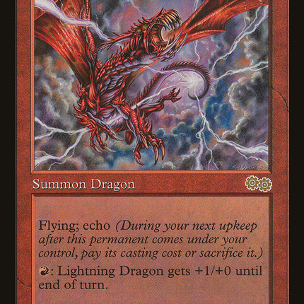 Lightning Dragon (USG-202) - Urza's Saga