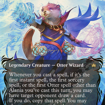 Alania, Divergent Storm (BLB-344) - Bloomburrow: (Showcase) (Borderless) Foil