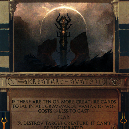 Avatar of Woe (MPS2-038) - Amonkhet Invocations (Borderless) Foil