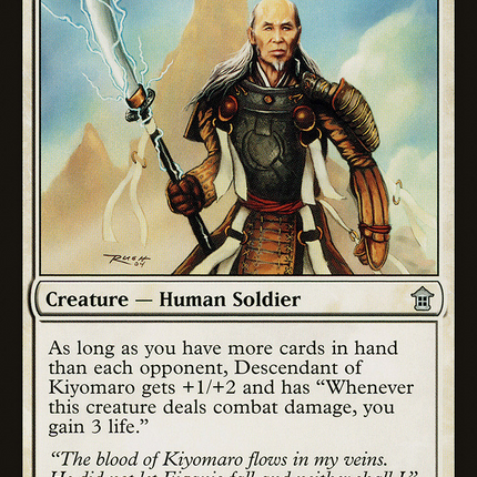 Descendant of Kiyomaro (SOK-007) - Saviors of Kamigawa Foil