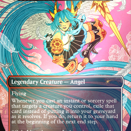 Feather, the Redeemed (SLD-1602) - Secret Lair Drop / Miku, the Renowned (Borderless) Foil