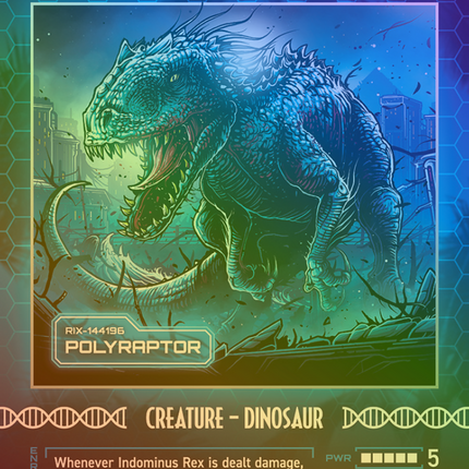 Polyraptor (SLD-1391) - Secret Lair Drop / Indominus Rex (Borderless) Foil