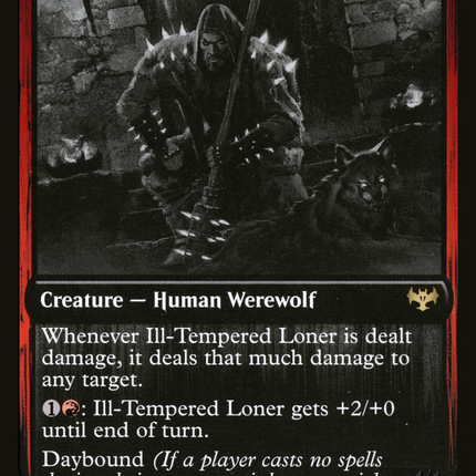 Ill-Tempered Loner // Howlpack Avenger (DBL-429) - Innistrad: Double Feature: (Double Faced Transform) Foil