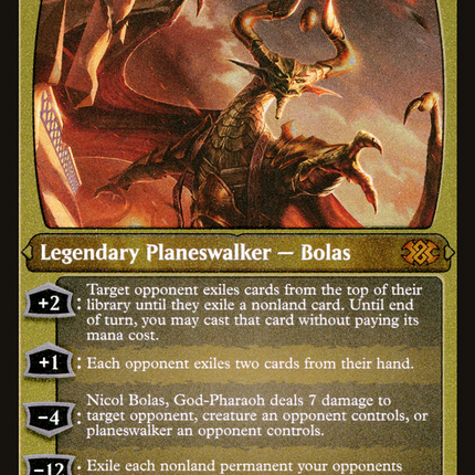 Nicol Bolas, God-Pharaoh (Foil Etched) (2X2-530) - Double Masters 2022 Foil