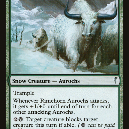 Rimehorn Aurochs (CSP-118) - Coldsnap Foil
