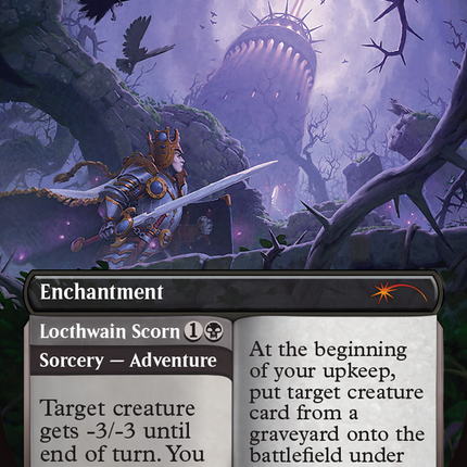 Virtue of Persistence // Locthwain Scorn (GAME-035) - Store Championships: (enchantment) (Borderless)
