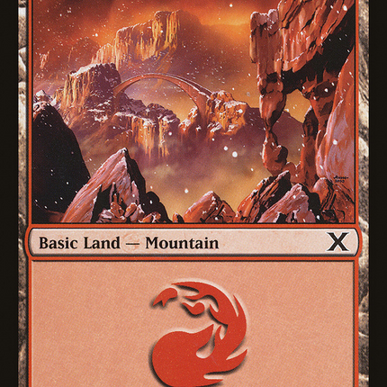 Mountain (10E-378) - Tenth Edition Foil