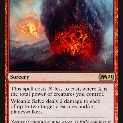 Volcanic Salvo (PPM21-172P) - Core Set 2021 Promos Foil