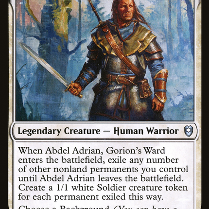Abdel Adrian, Gorion's Ward (CLB-002) - Commander Legends: Battle for Baldur's Gate Foil