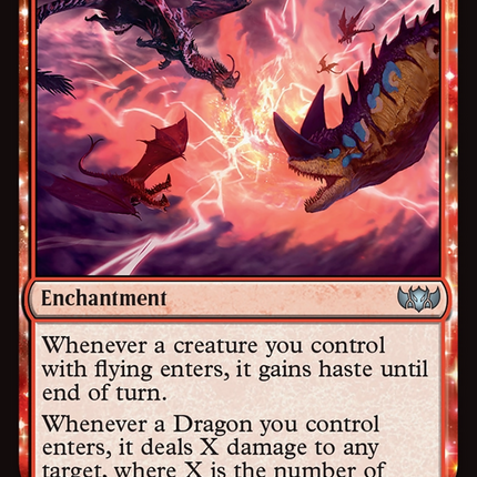Dragon Tempest (TDC-094) - Commander: Tarkir: Dragonstorm: (enchantment)