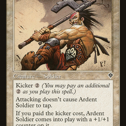 Ardent Soldier (INV-003) - Invasion Foil