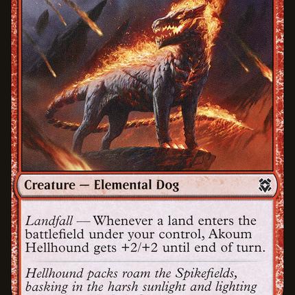 Akoum Hellhound (ZNR-133) - Zendikar Rising Foil