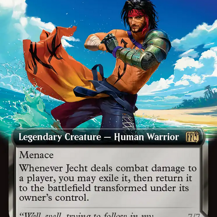 Jecht, Reluctant Guardian // Braska's Final Aeon (FIN-448) - FINAL FANTASY: (enchantment, Extended Art) Foil