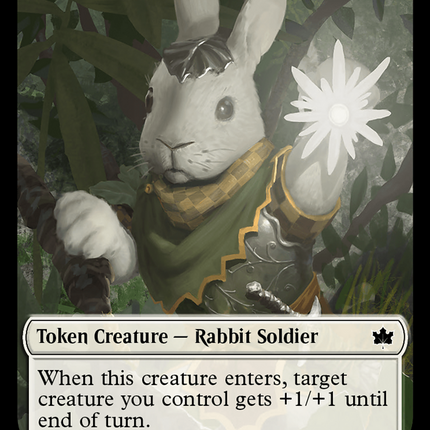 Intrepid Rabbit (BLB-002) - Bloomburrow Tokens
