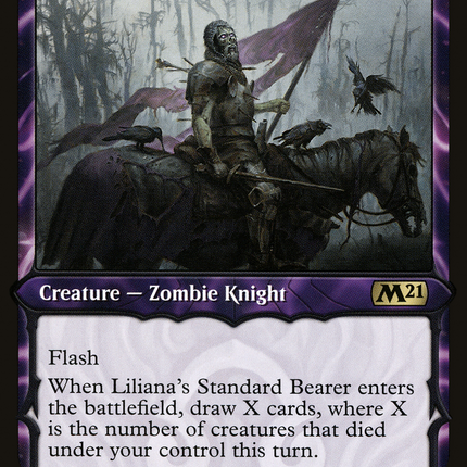 Liliana's Standard Bearer (M21-299) - Core Set 2021: (Showcase) Foil