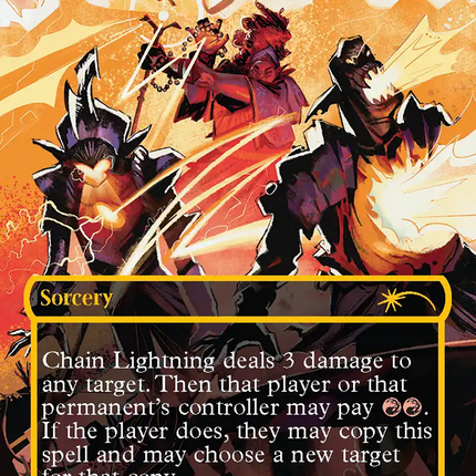 Chain Lightning (SLD-2052) - Secret Lair Drop (Borderless) Foil