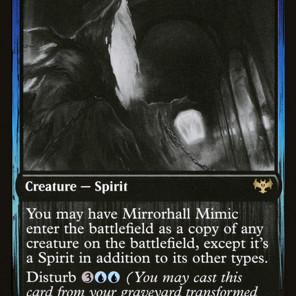 Mirrorhall Mimic // Ghastly Mimicry (DBL-335) - Innistrad: Double Feature: (Double Faced Transform) Foil