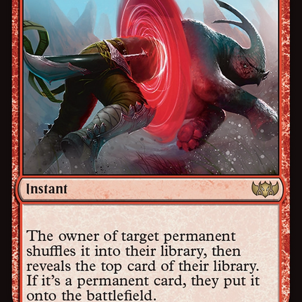 Chaos Warp (TDC-208) - Commander: Tarkir: Dragonstorm