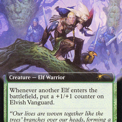 Elvish Vanguard (SLD-762) - Secret Lair Drop: (Extended Art) Foil