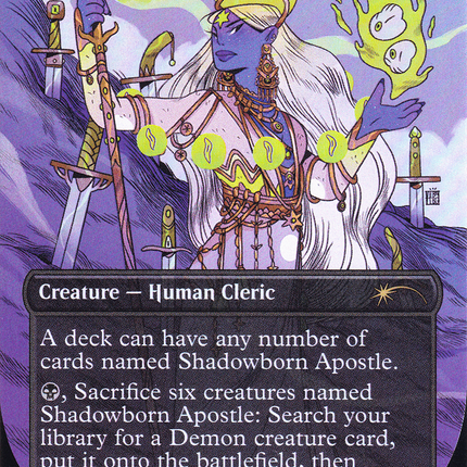Shadowborn Apostle (SLD-680) - Secret Lair Drop: (Full Art) (Borderless) Foil