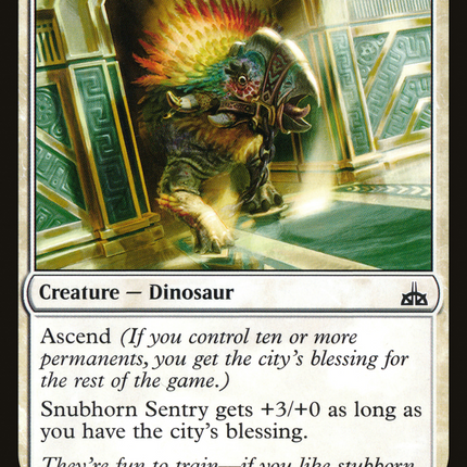 Snubhorn Sentry (RIX-023) - Rivals of Ixalan Foil