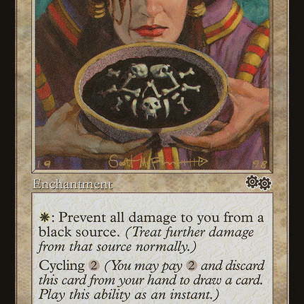 Rune of Protection: Black (USG-036) - Urza's Saga