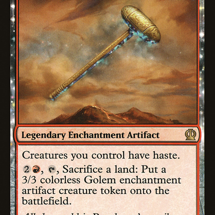 Hammer of Purphoros (THS-124) - Theros: (enchantment) Foil