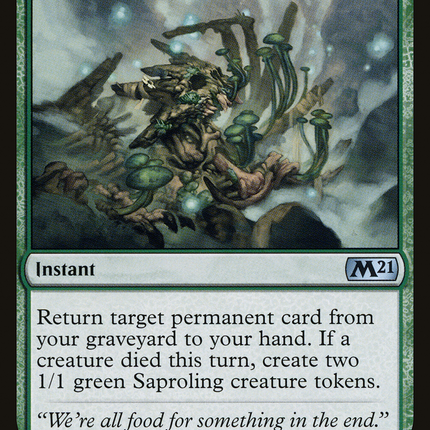 Fungal Rebirth (M21-182) - Core Set 2021 Foil