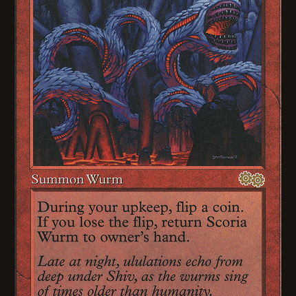 Scoria Wurm (USG-212) - Urza's Saga