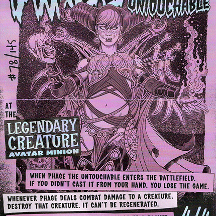 Phage the Untouchable (SLD-1195) - Secret Lair Drop (Borderless) Foil
