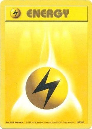 Lightning Energy 100/102  Base Set - Common