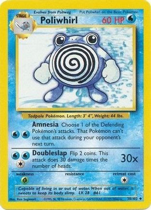 Poliwhirl 038/102  Base Set - Uncommon