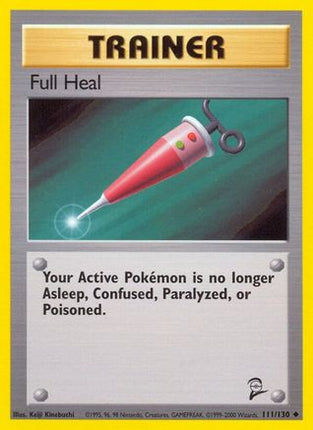 Full Heal 111/130  Base Set 2 - Uncommon