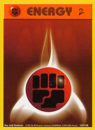 Fighting Energy 125/130  Base Set 2 - Common